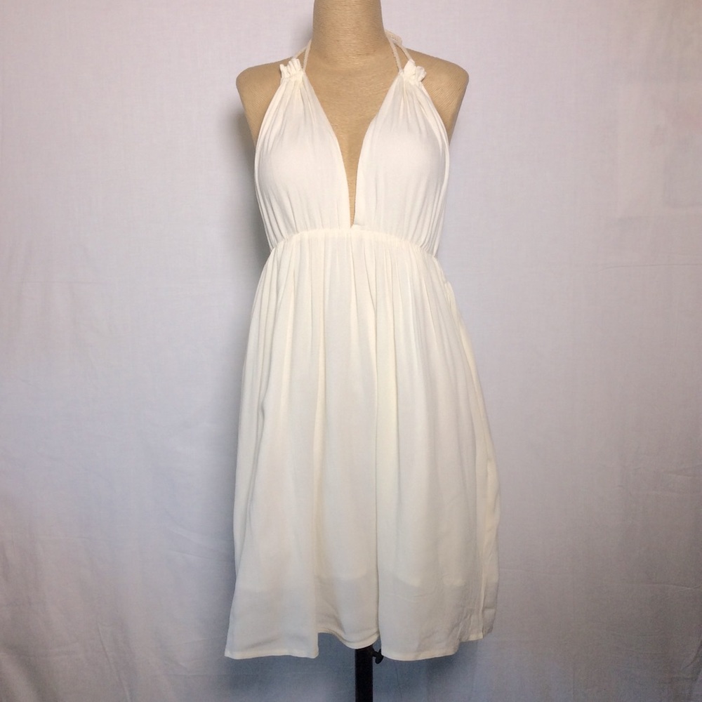 Shein White Halter Dress, SzXSmall